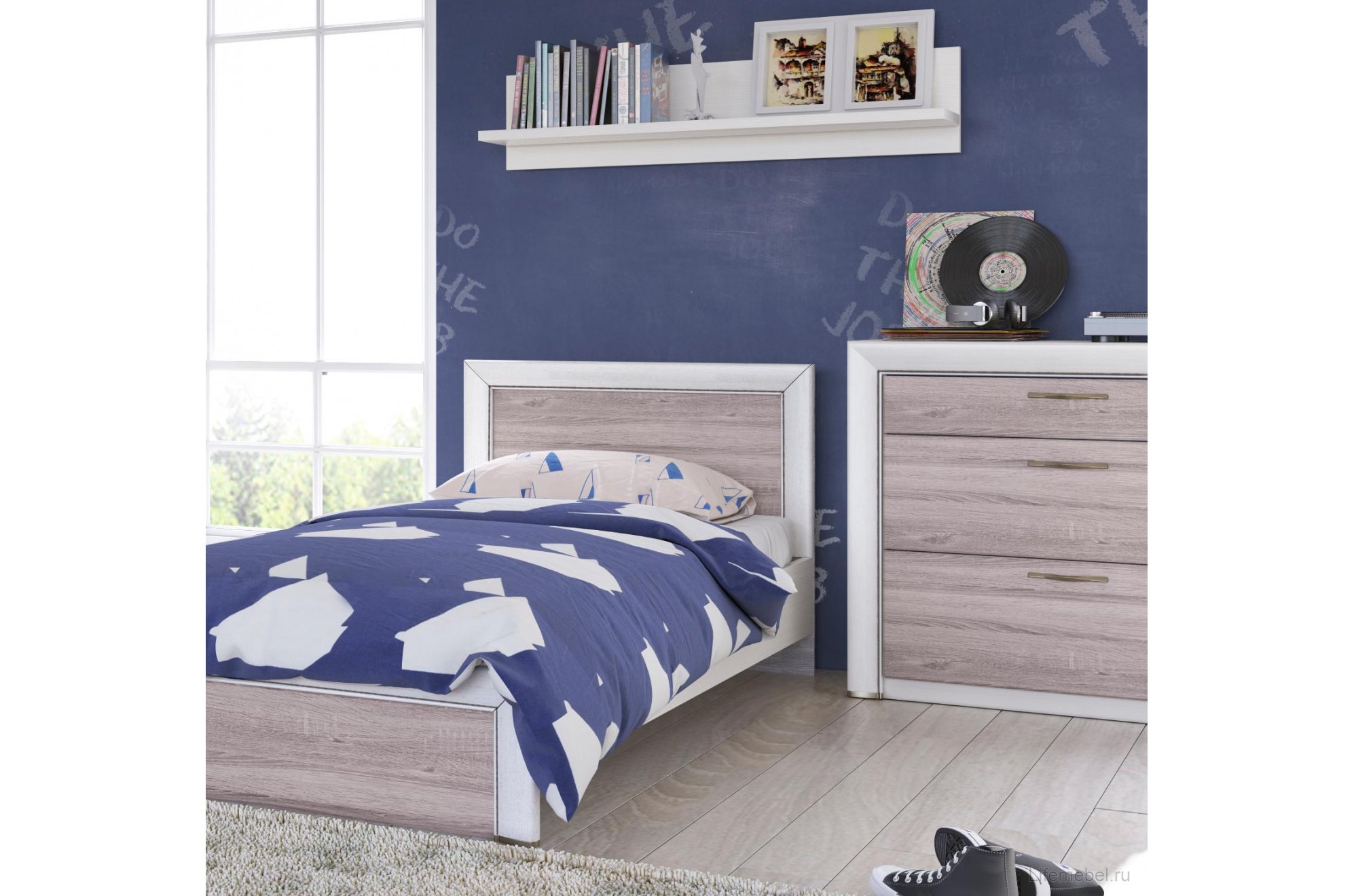 Комод Olivia 3S дуб анкона