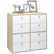 дуб сонома / белый