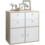 дуб сонома / белый