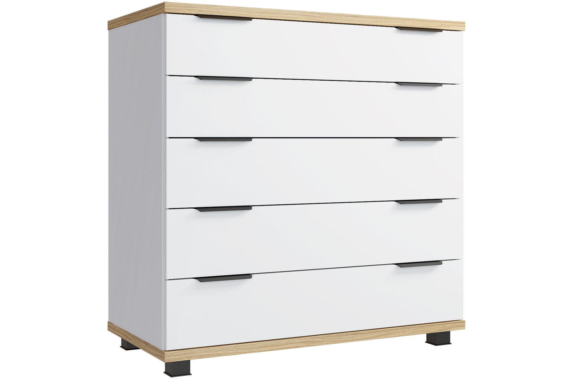 Комод Скайлайт СЛ-11К блэквуд ячменный / белый / меренга