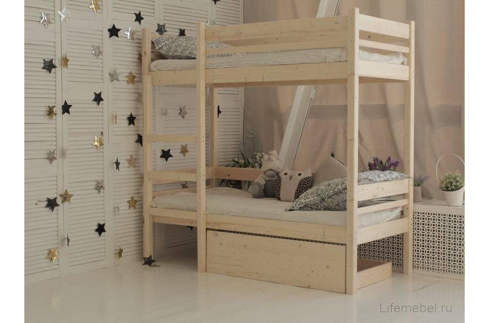 Двухъярусная кровать Микки 80х190 с матрасом