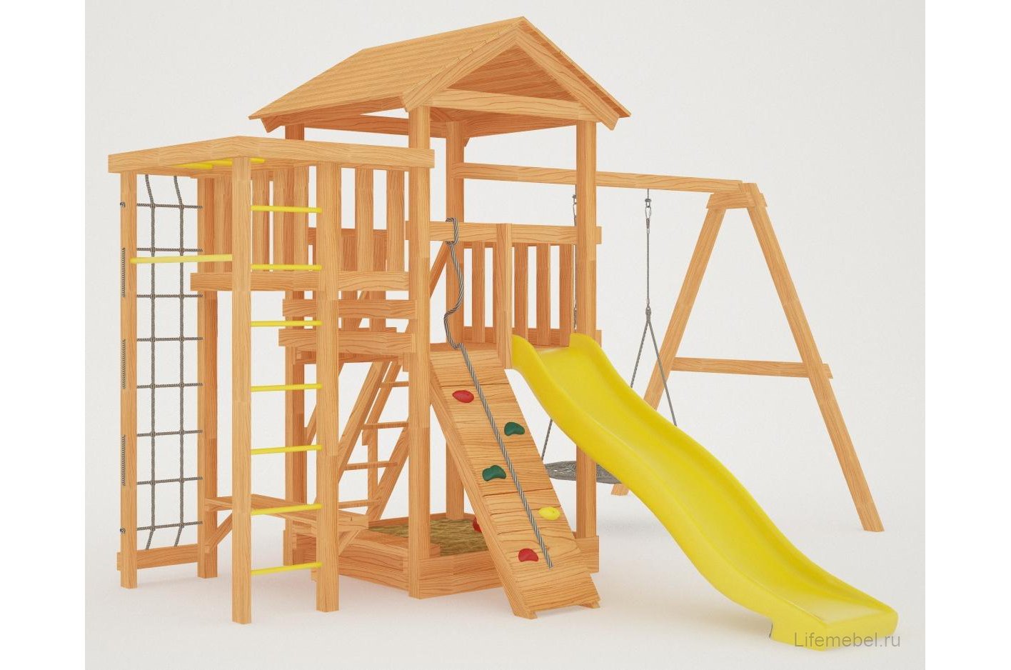 Детская площадка Савушка Мастер 3 с качелями