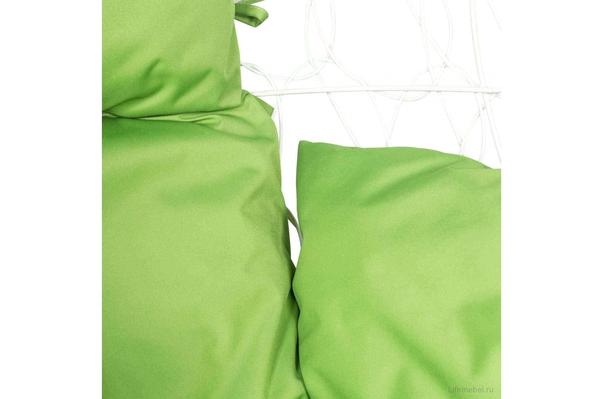 Подвесное кресло Leset Луна белое / зеленое яблоко