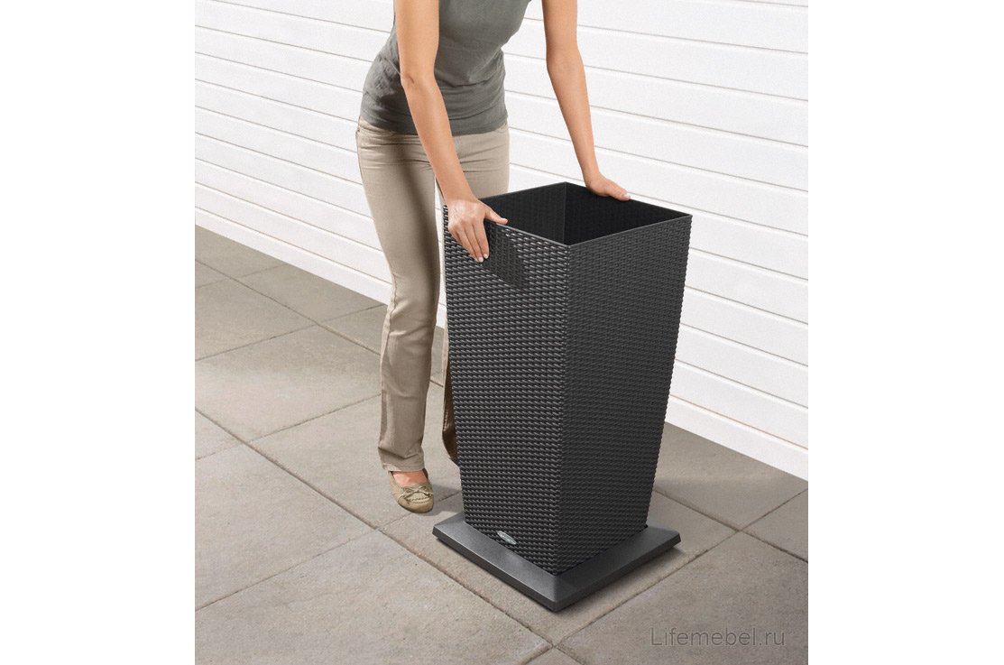 Кашпо Lechuza 15245 CUBICO Cottage 40 мокка