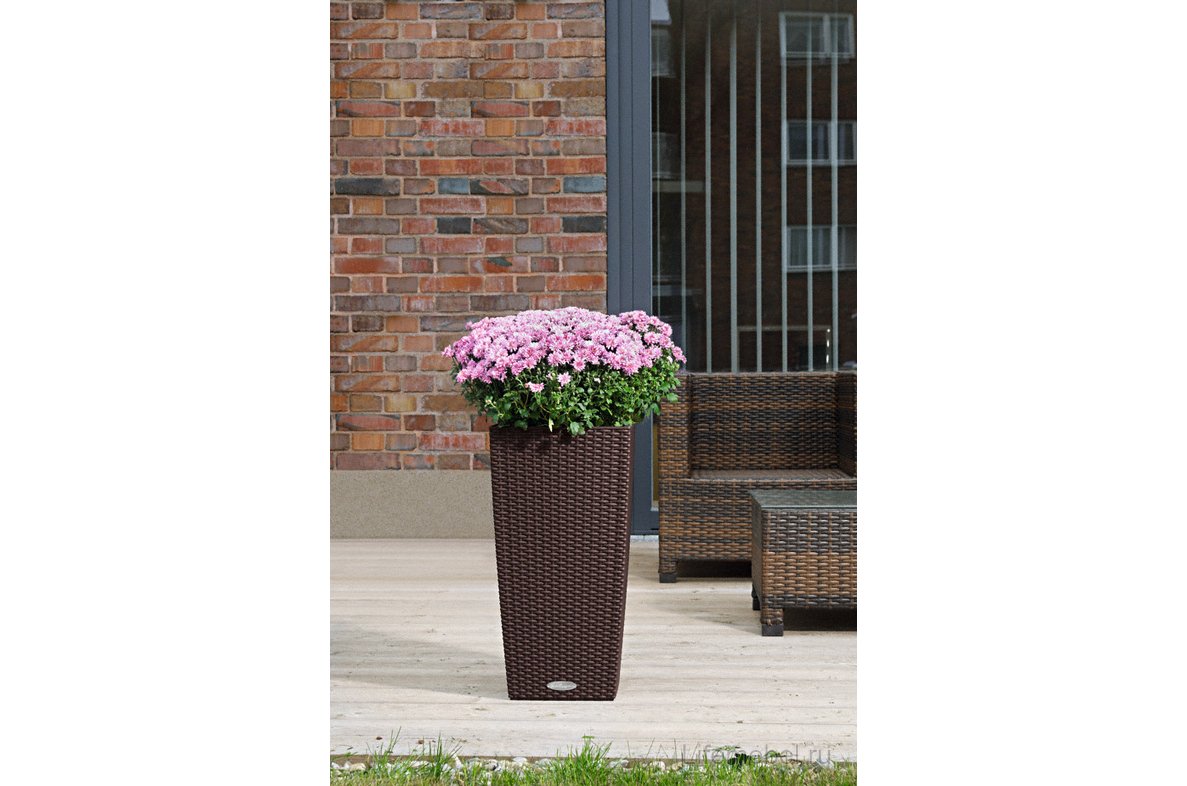 Кашпо Lechuza 15245 CUBICO Cottage 40 мокка