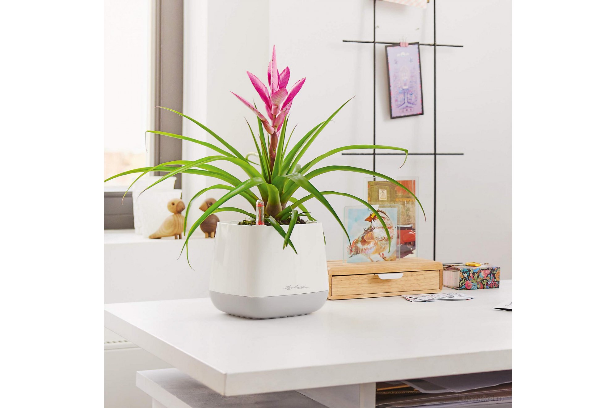 Кашпо Кашпо Юла белое / серое