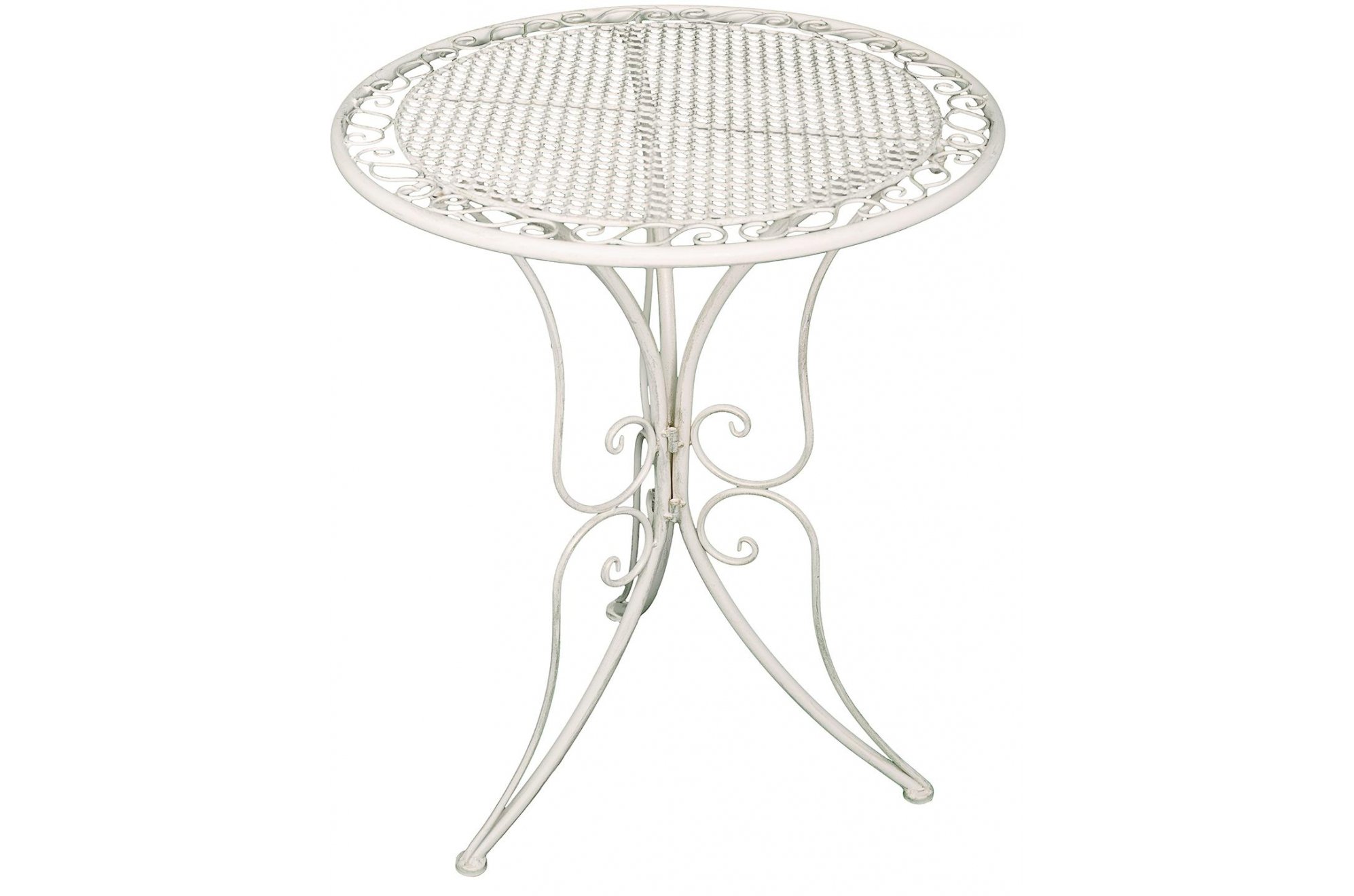 Металлический стол Марипоса белый