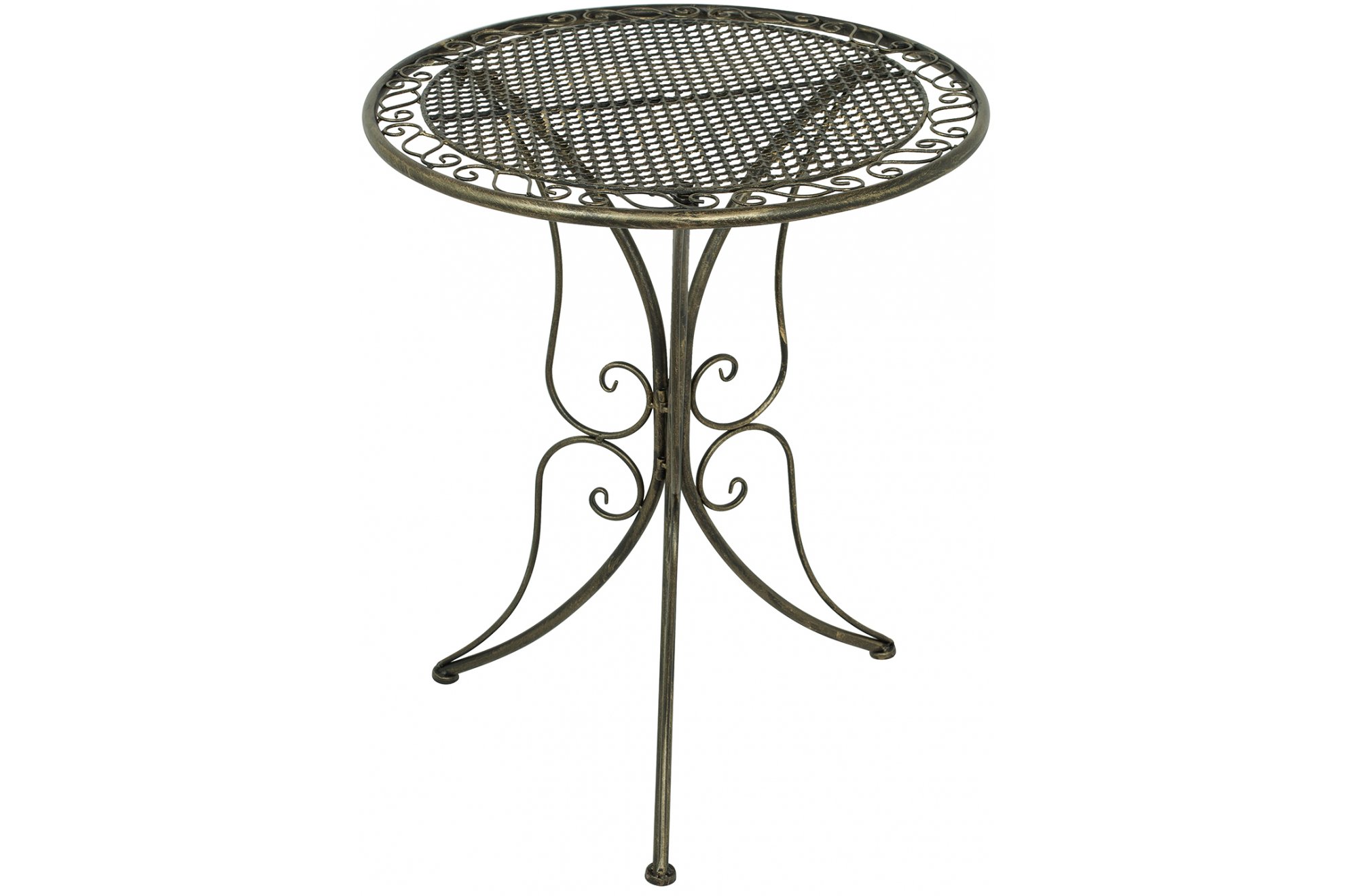 Металлический стол Марипоса бронза