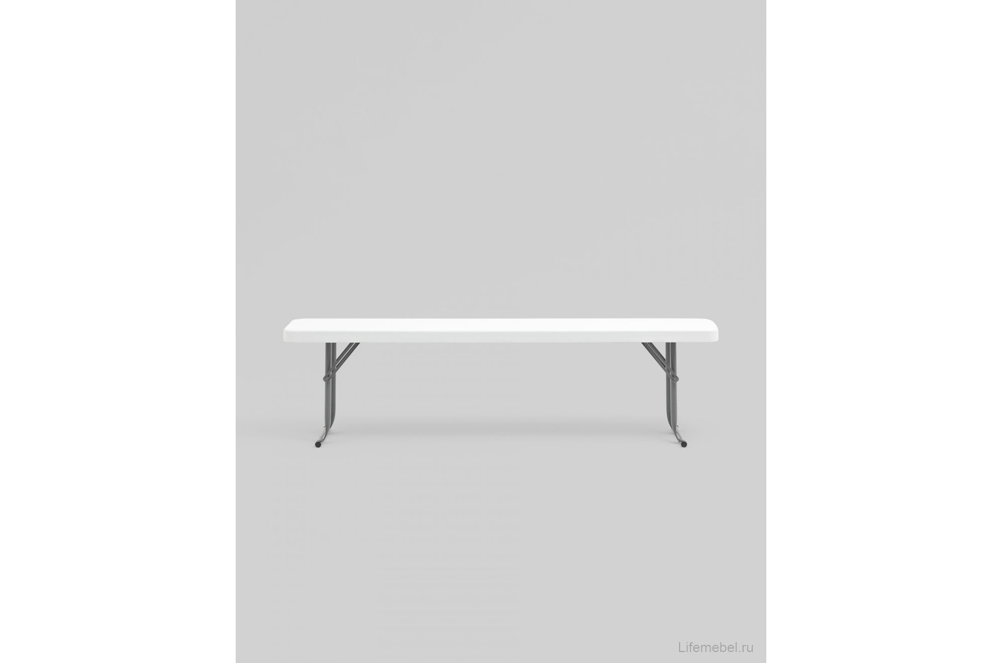 Скамейка Кейт складная 152x25x42 белая