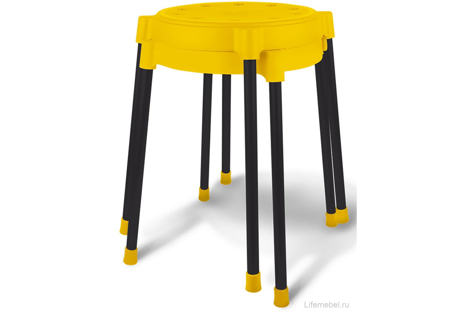 Табурет SHT-S36 черный / желтый