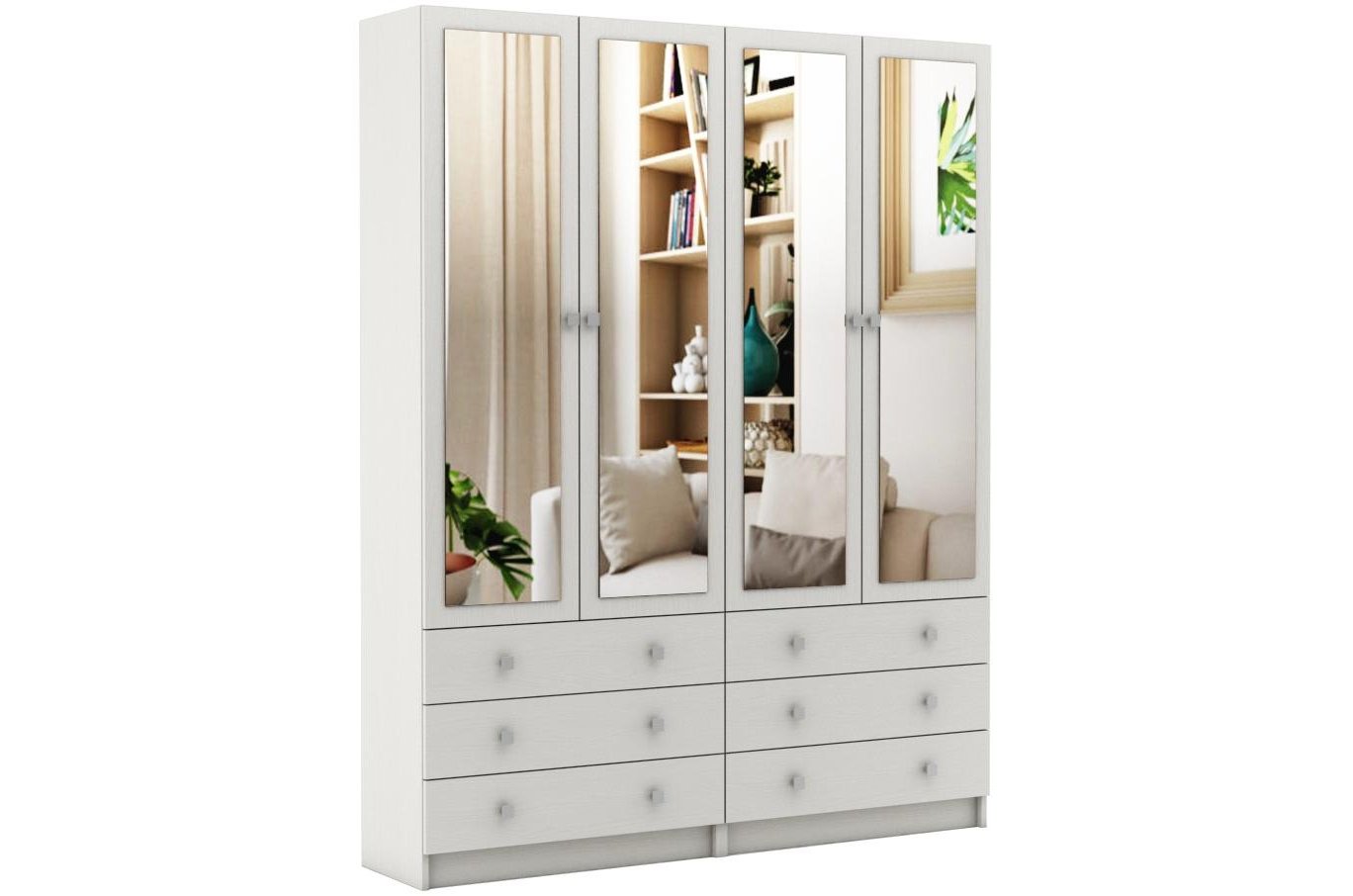 Шкаф Бостон-24 160 см белый