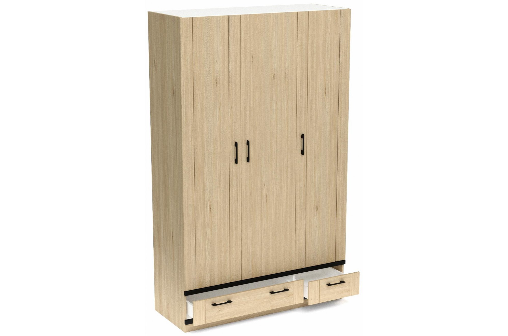 Шкаф Бостон трехдверный гикори джексон