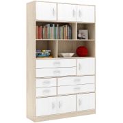 дуб сонома / белый