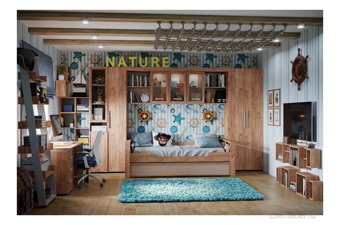 Шкаф Nature 83 дуб табачный craft