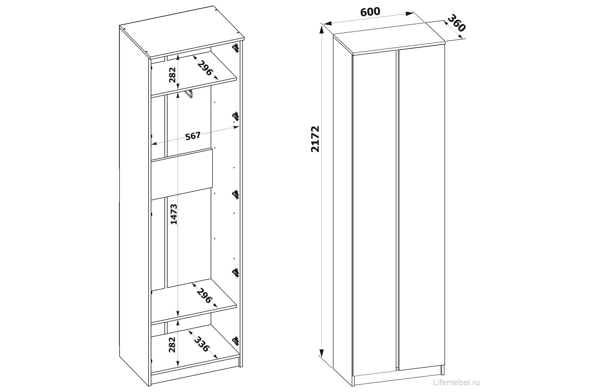 Шкаф ШО-4 белый