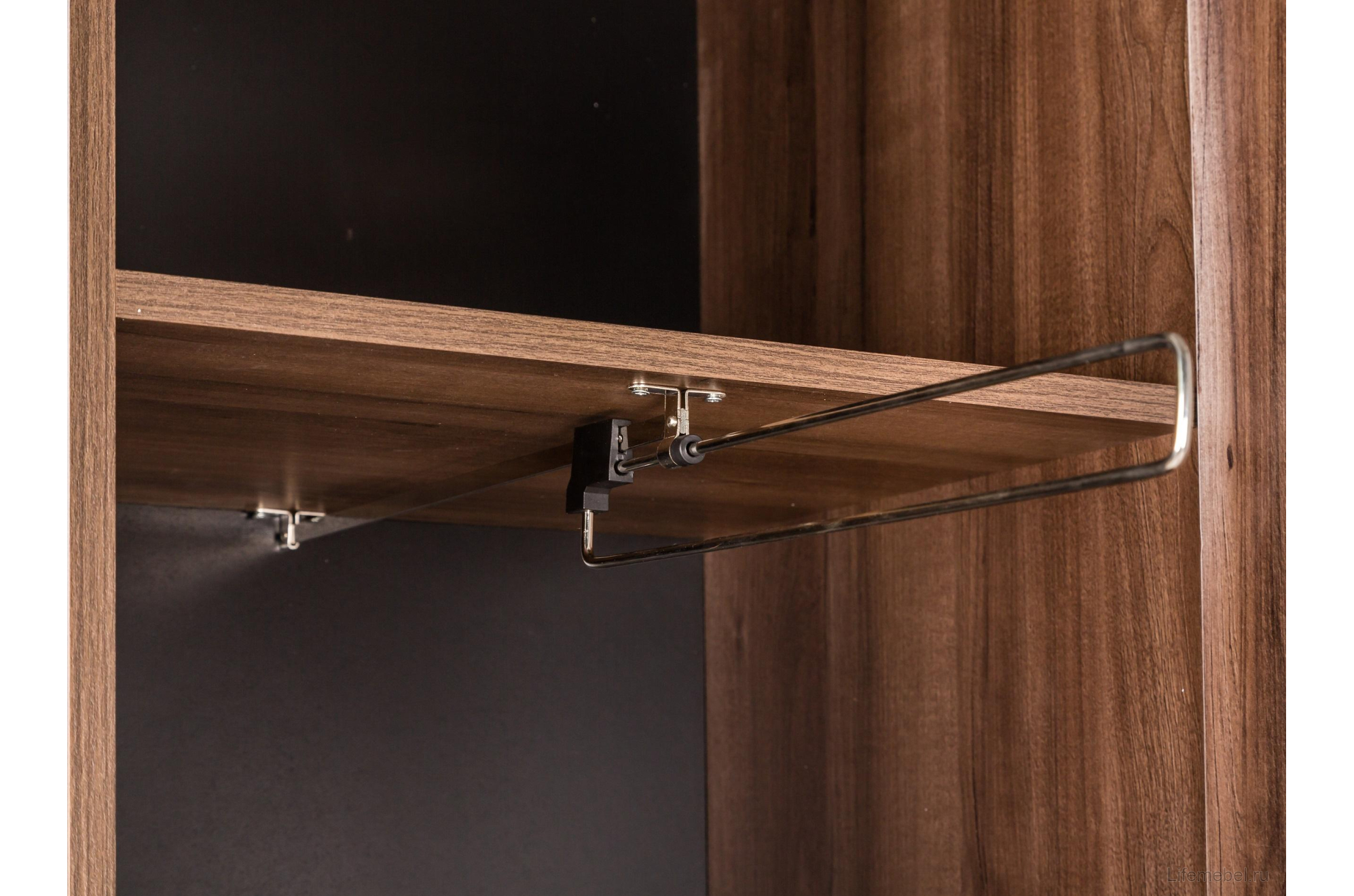 Шкаф Сканди грей / серый матовый / орех табак