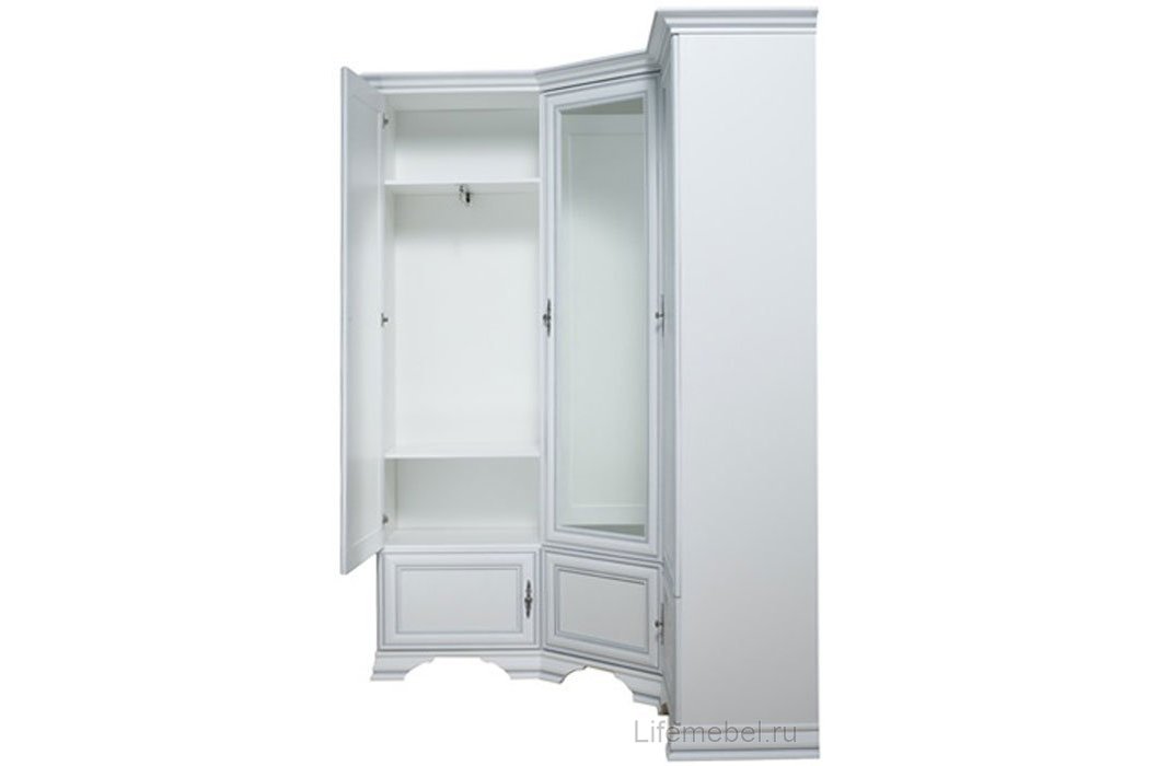 Шкаф угловой Kentaki S320-SZFN5D белый