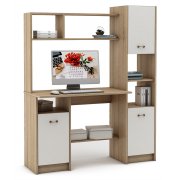 дуб сонома / белый