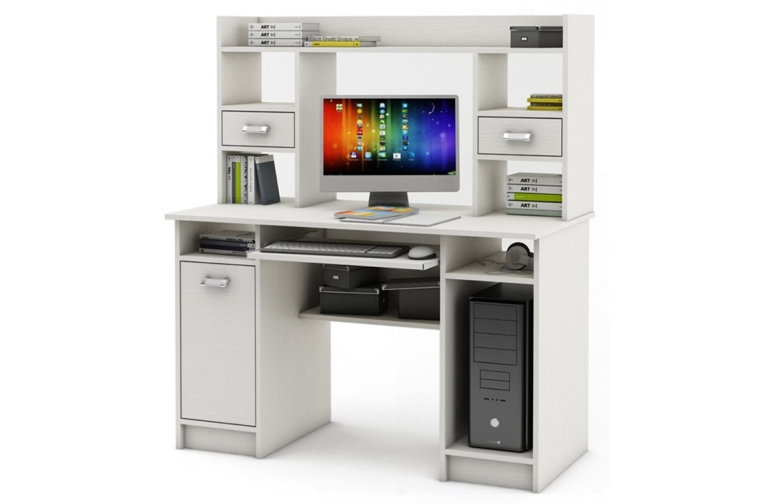 Компьютерный стол Имидж-32 белый