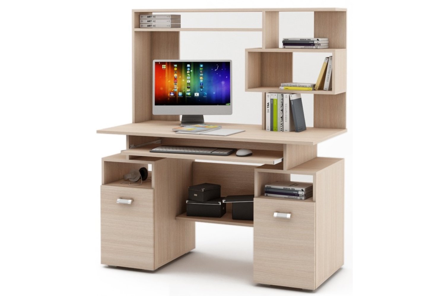 Компьютерный стол Имидж-42 дуб молочный