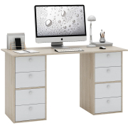 дуб сонома / белый