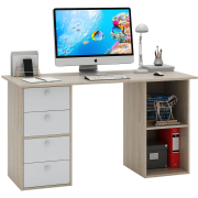 дуб сонома / белый