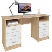 дуб сонома / белый