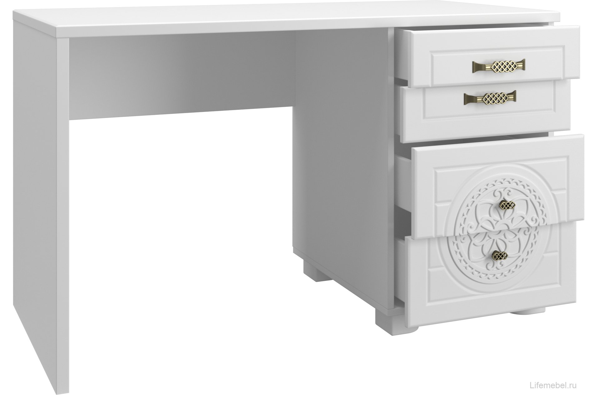 Письменный стол Монблан МБ-70К белое дерево