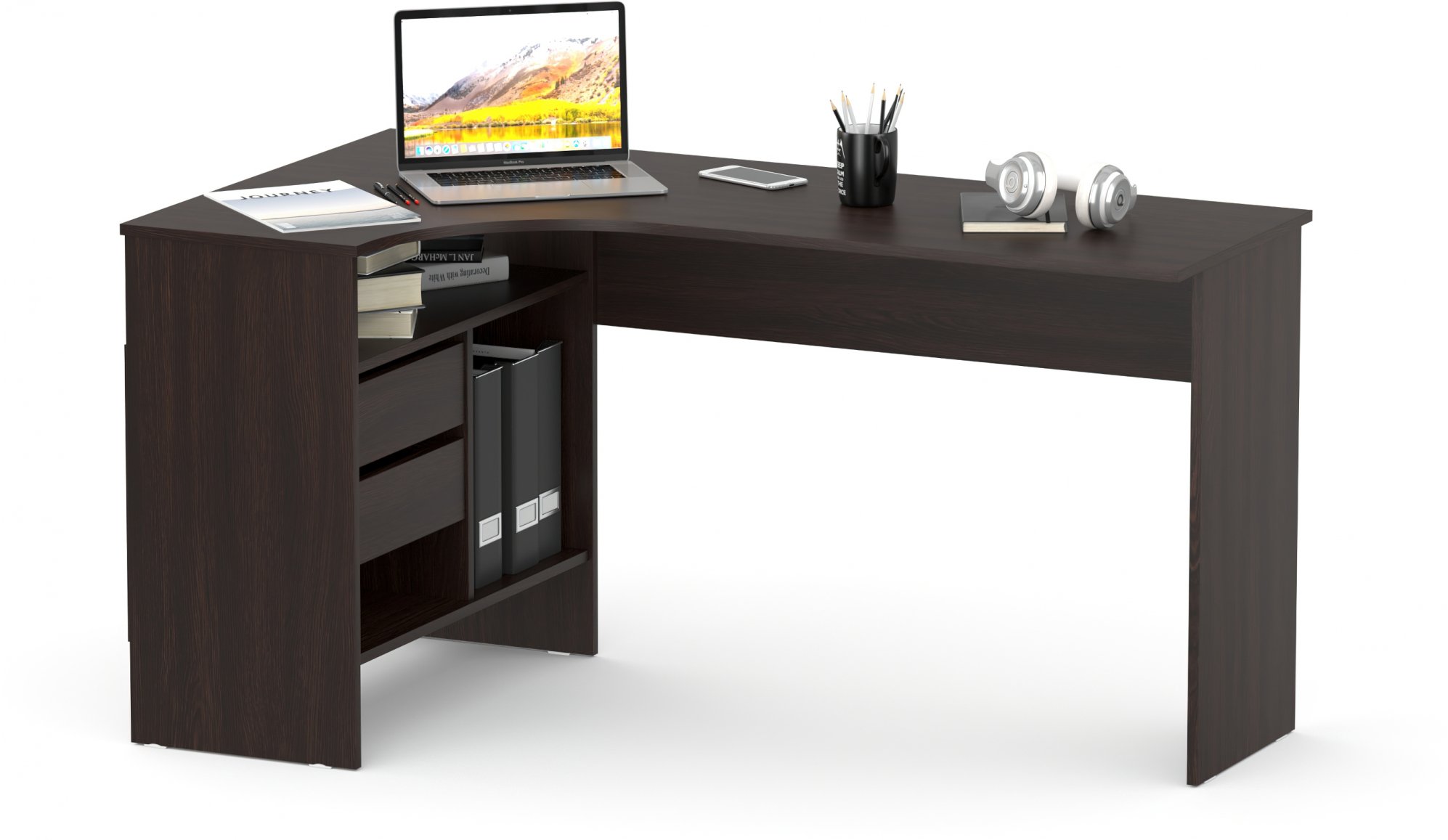 Стол письменный СПм-25 левый венге