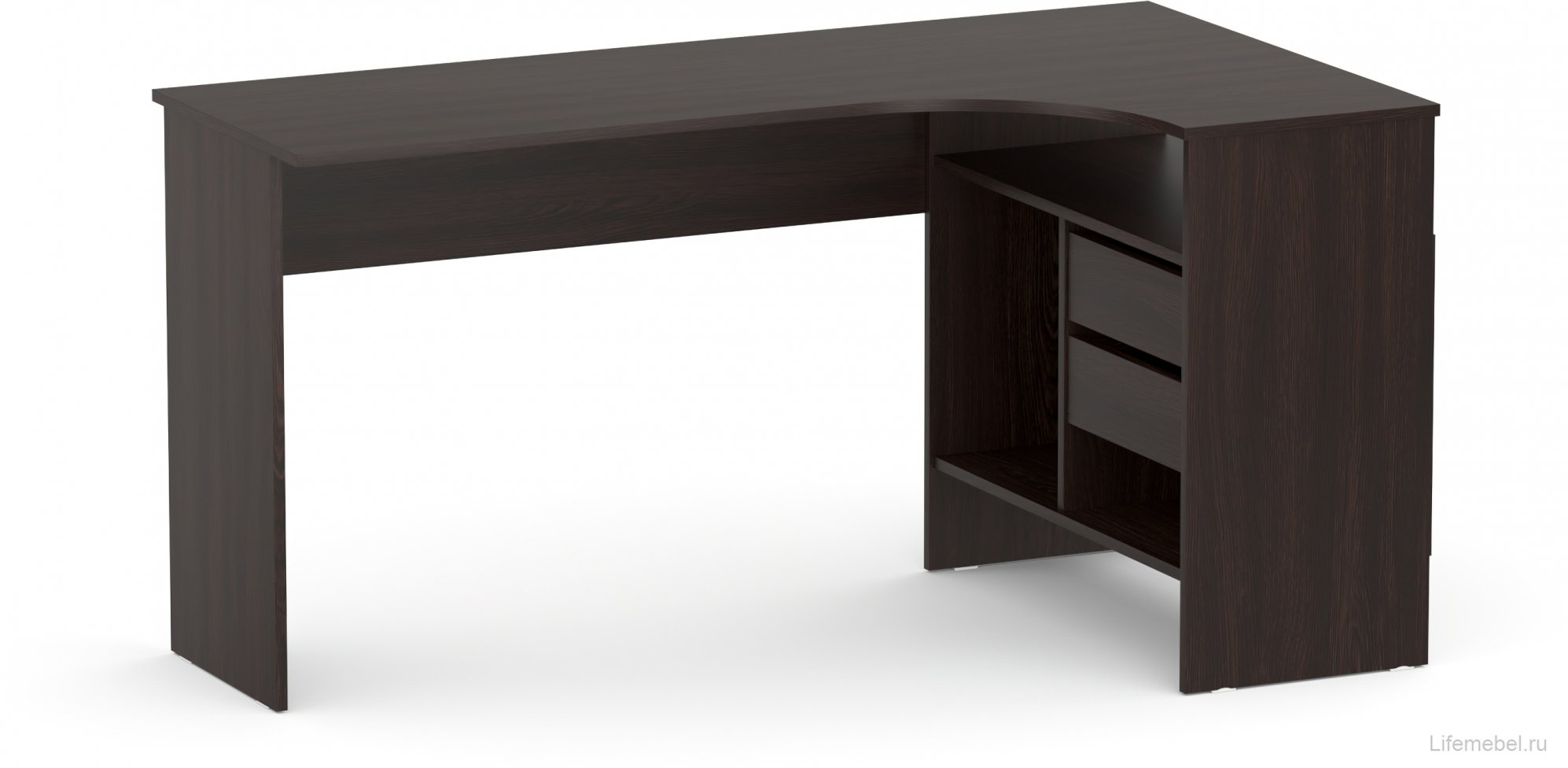 Стол письменный СПм-25 правый венге