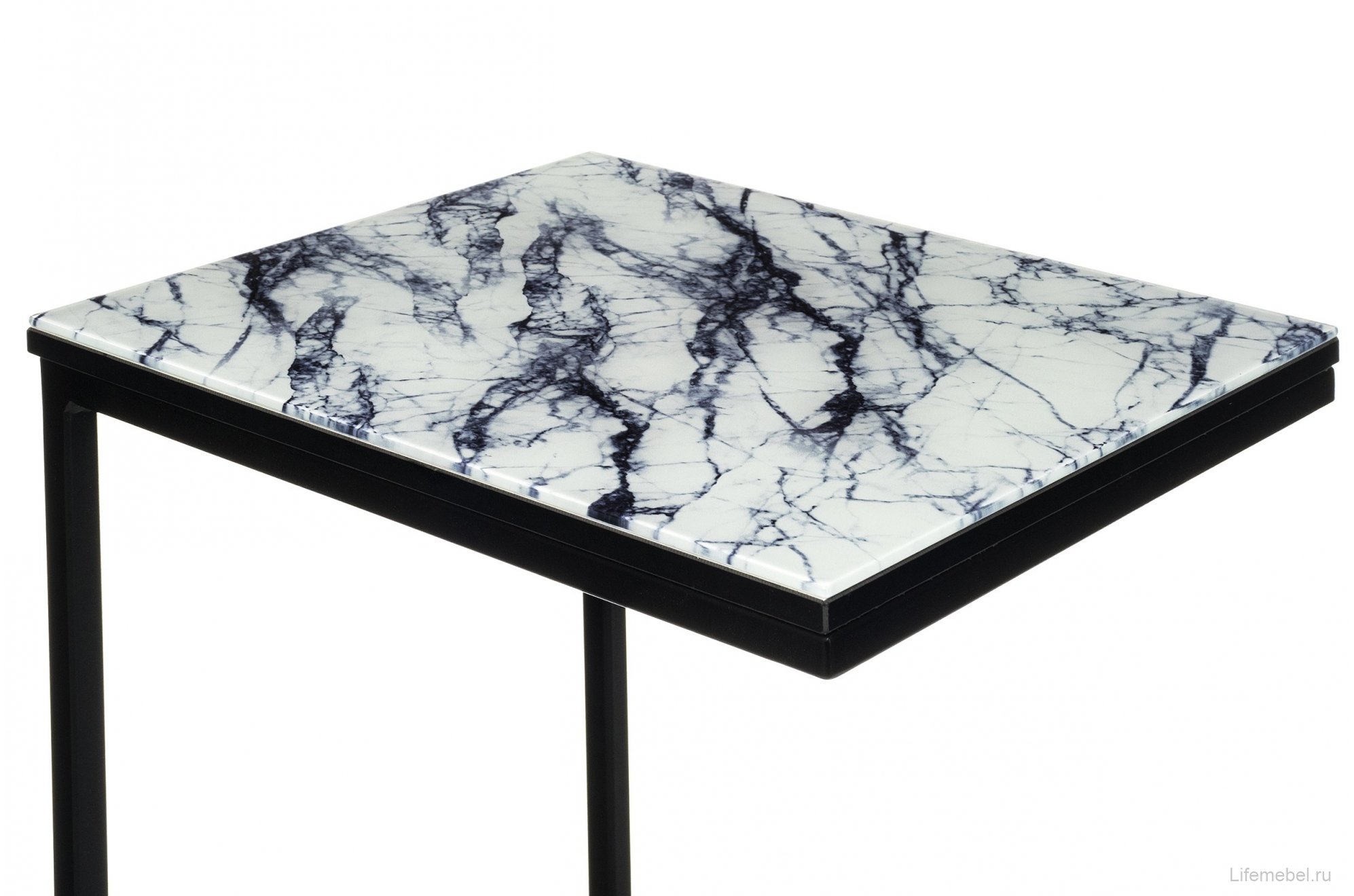 Журнальный столик Геркулес белый мрамор