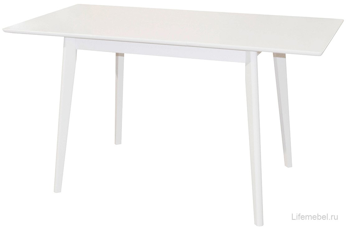 Деревянный стол Скандинавия Мини белая эмаль