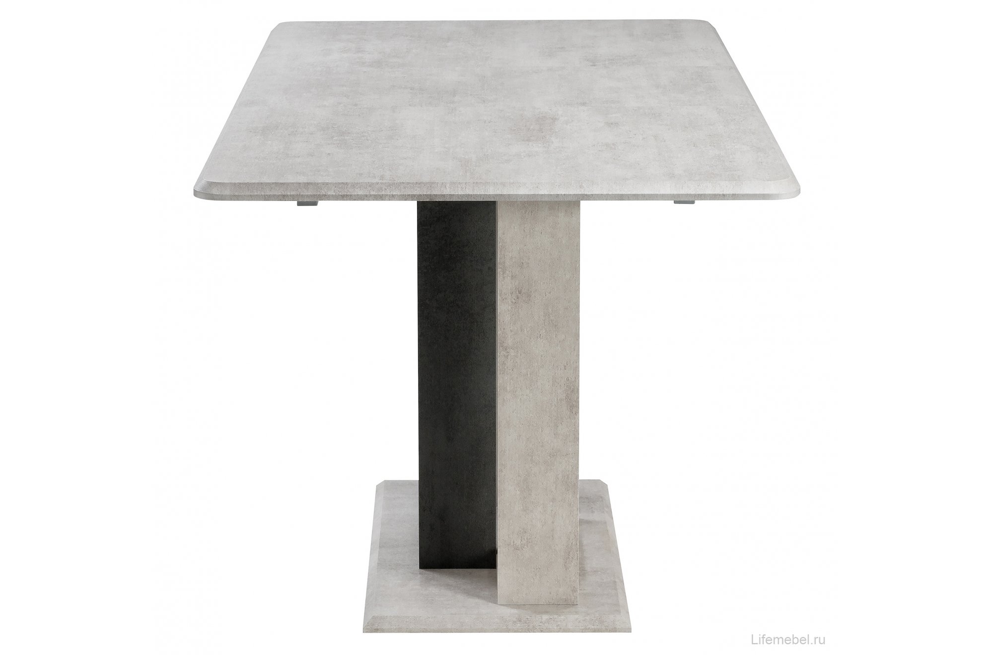 Стол на тумбе Санса 120 камень светлый / камень темный