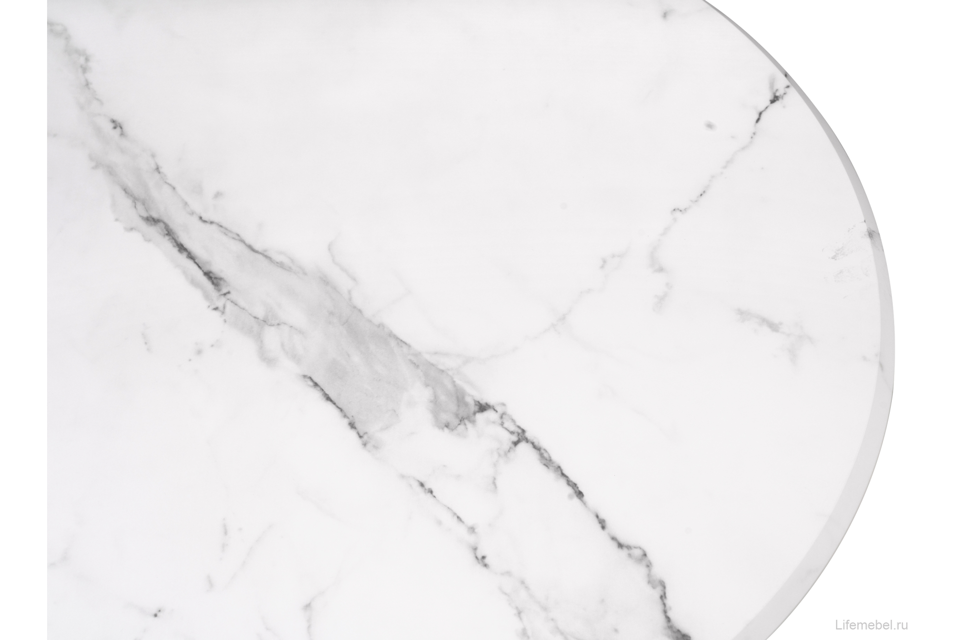 Стол Тулип 80х73 мрамор белый / белый