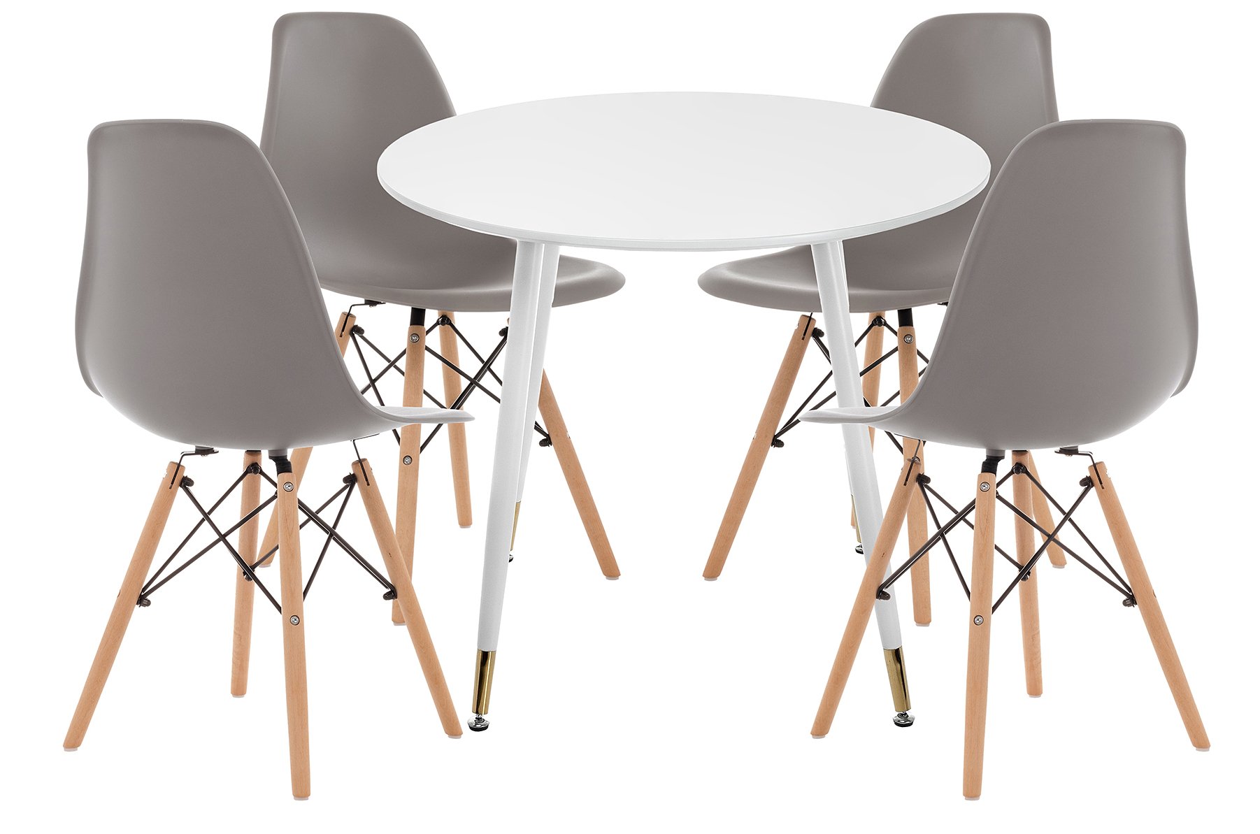 Обеденная группа Рута white / gray