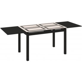 Стол обеденный раздвижной Диез Т11 С-343 венге / дуб миланский стекло с рисунком