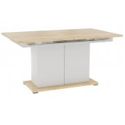 дуб сонома / белый глянец