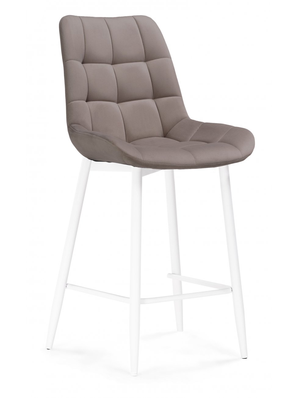 Полубарный стул Алст К латте / белый