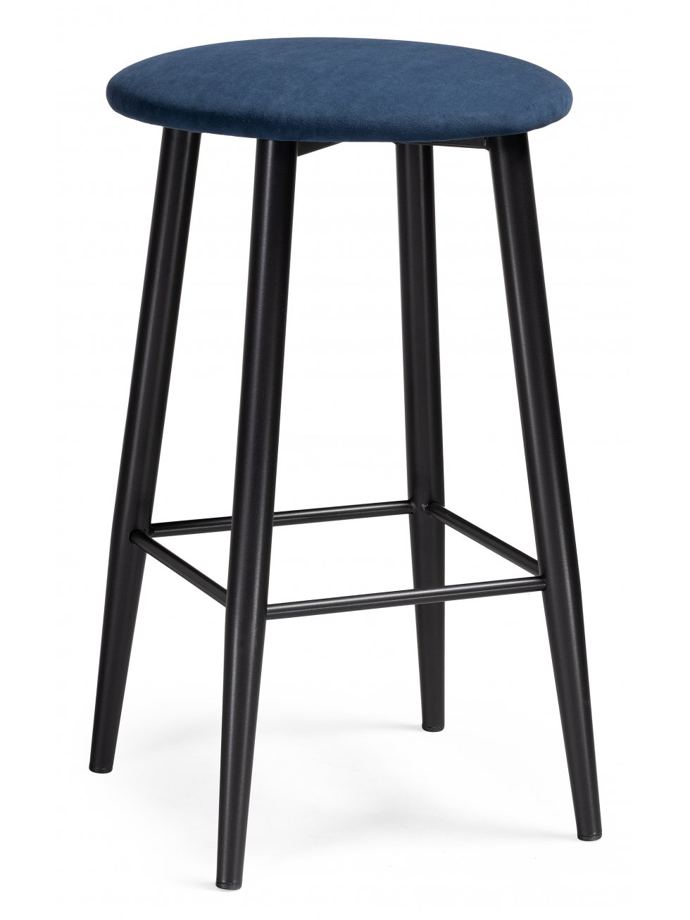 Полубарный стул Гангток темно-синий / черный матовый