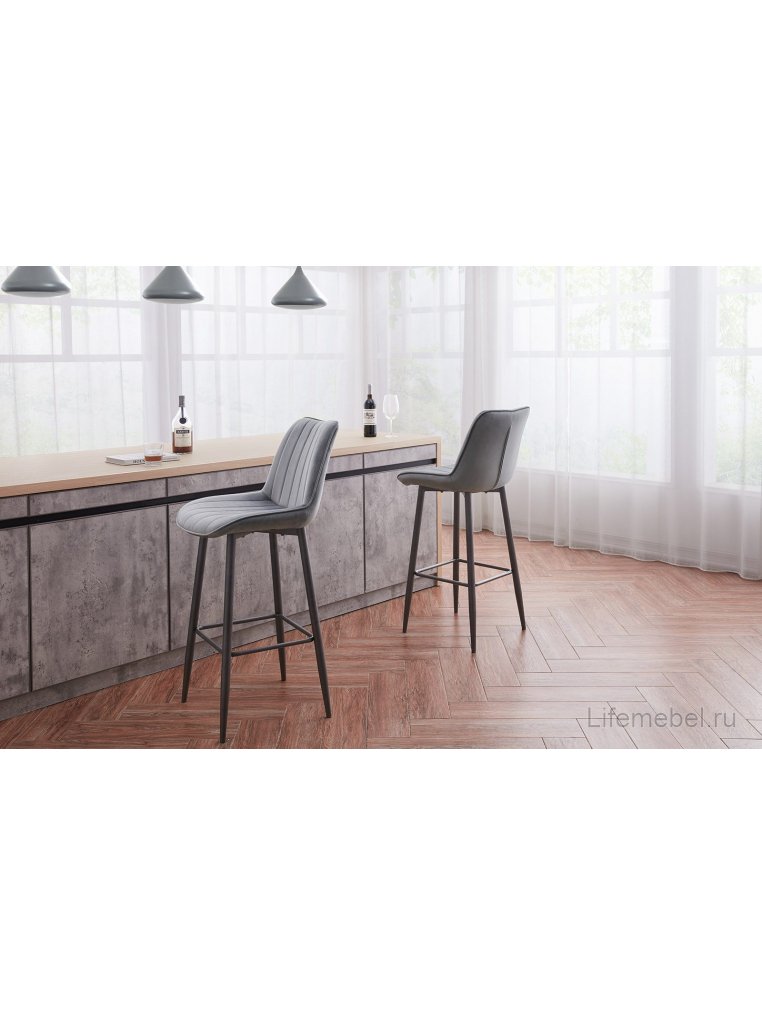 Барный стул Hauser серый