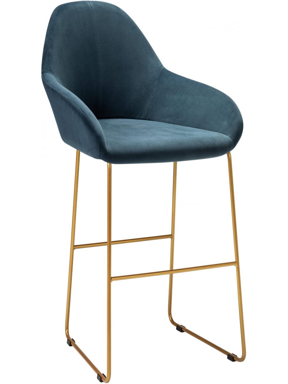 Барный стул Kent Diag blue / линк золото