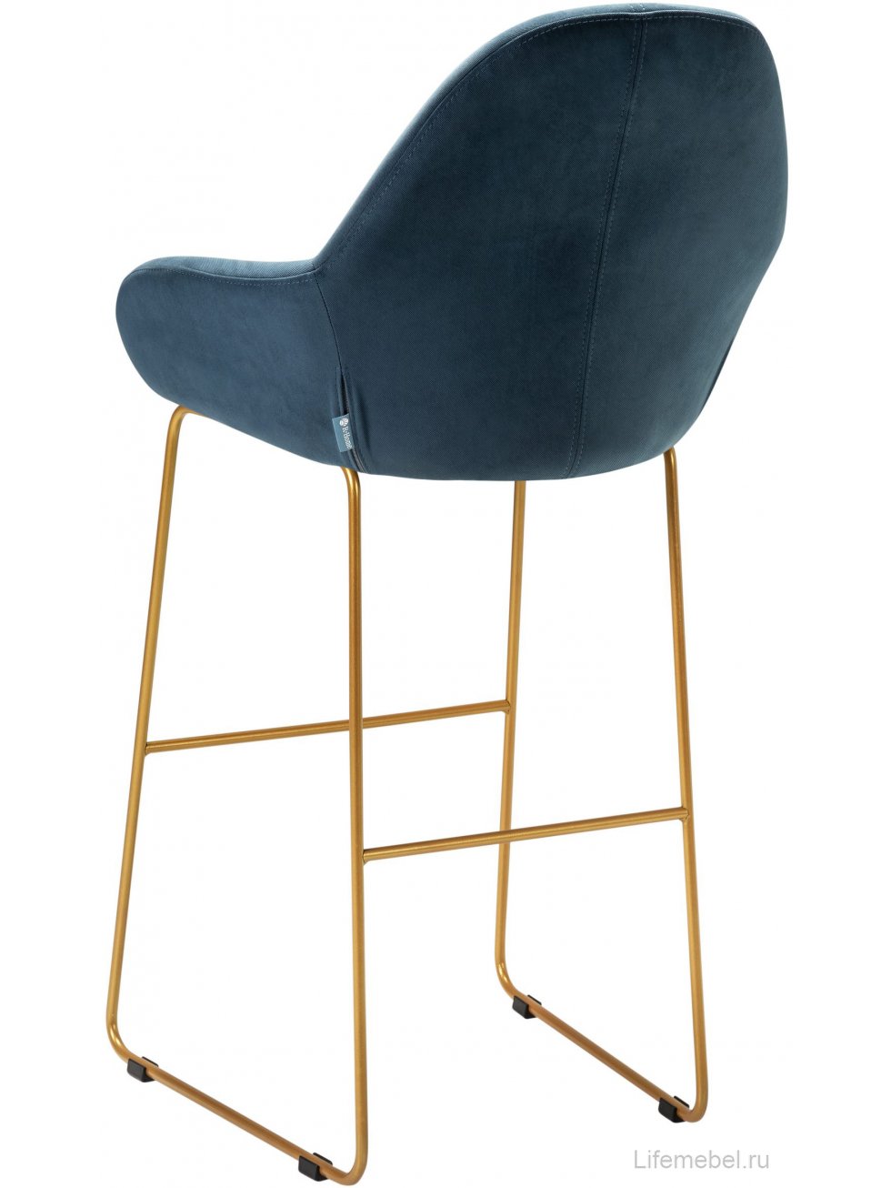 Барный стул Kent Diag blue / линк золото