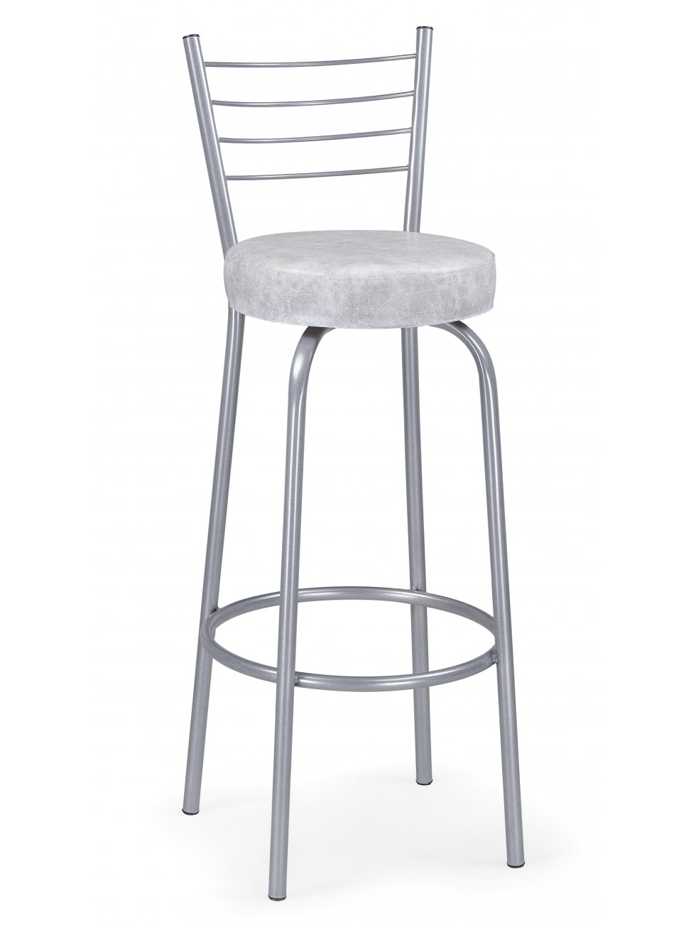 Барный стул Kuroda белый мрамор / светлый мусс