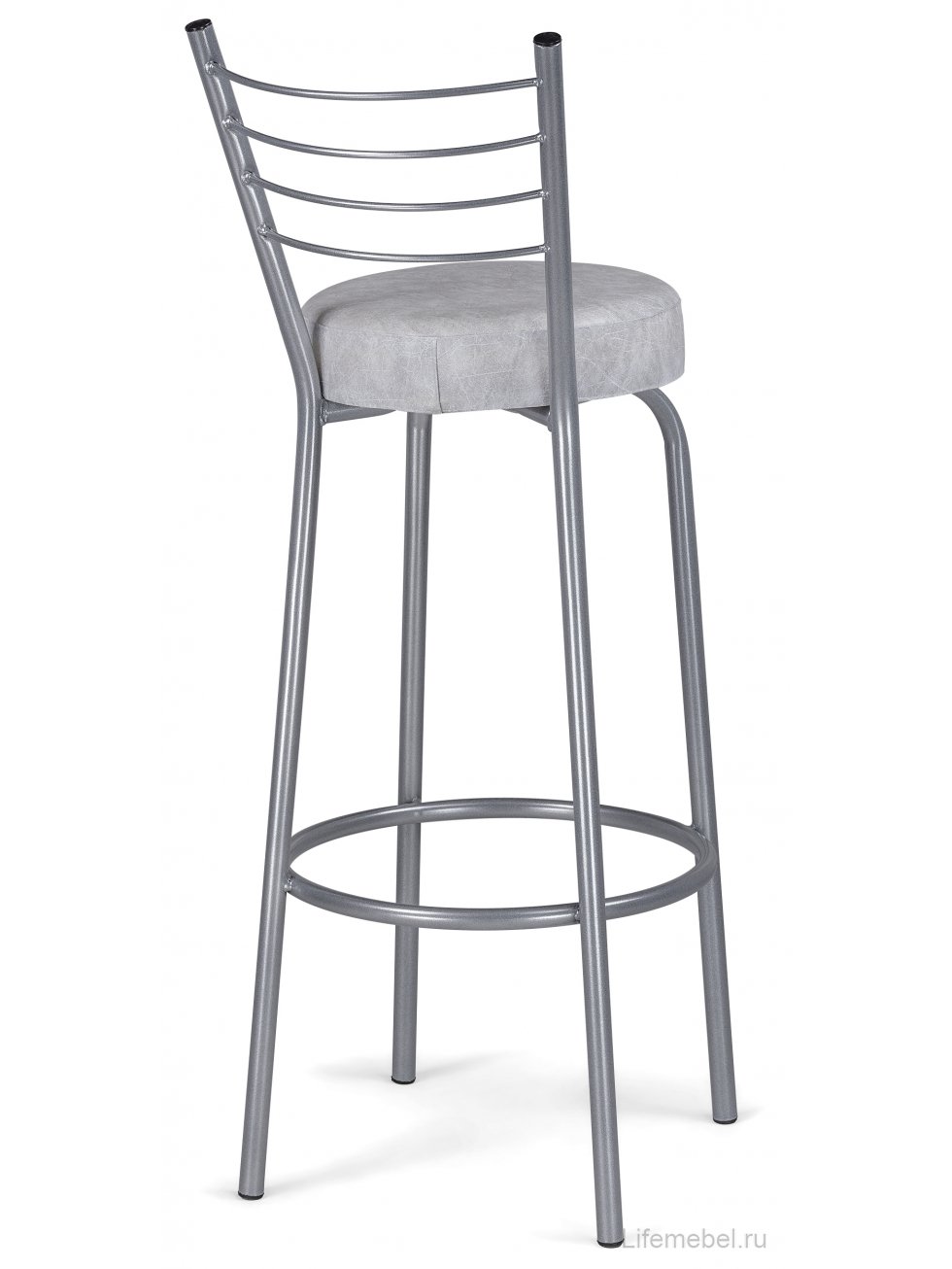 Барный стул Kuroda белый мрамор / светлый мусс