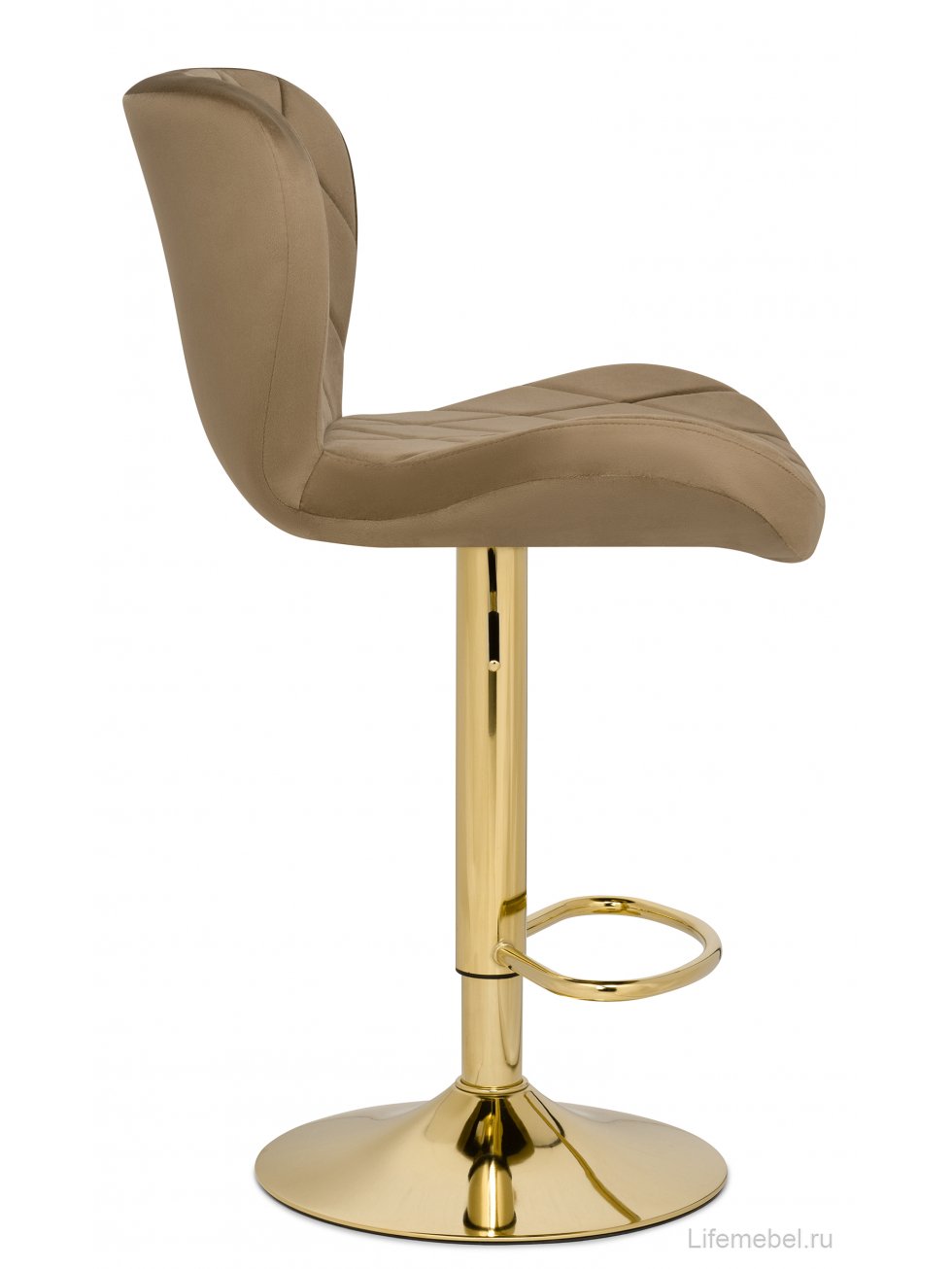 Барный стул Porch dark beige / golden