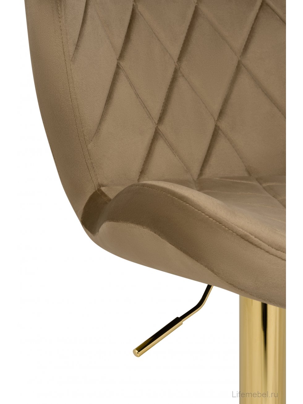 Барный стул Porch dark beige / golden