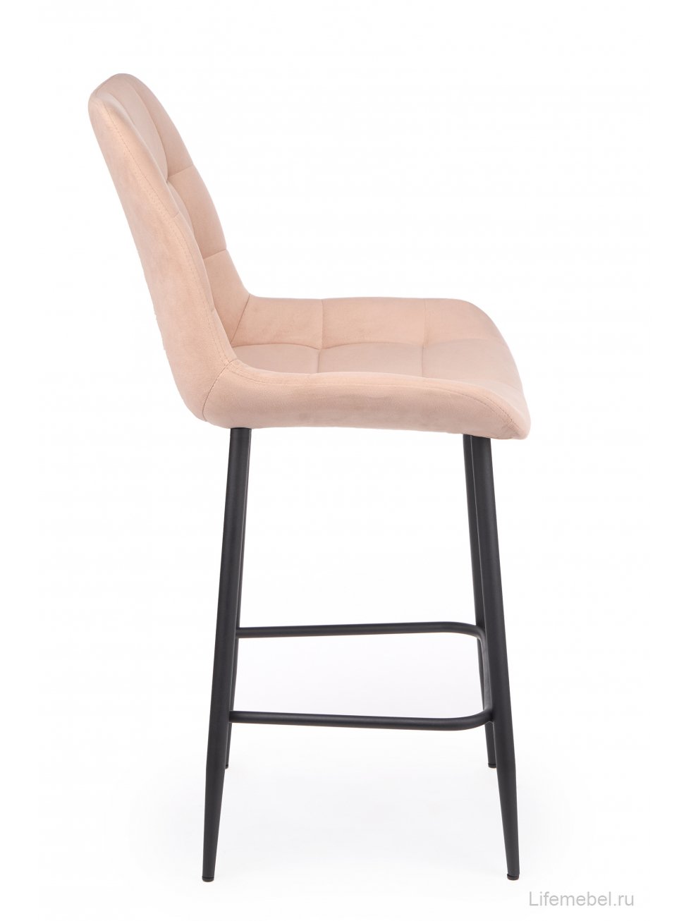 Полубарный стул Челси бежевый (zd 210) / черный