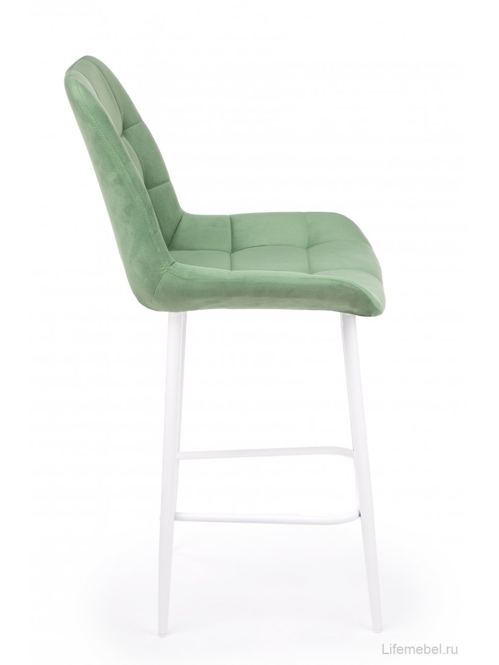 Полубарный стул Челси фисташковый (zd 651) / белый