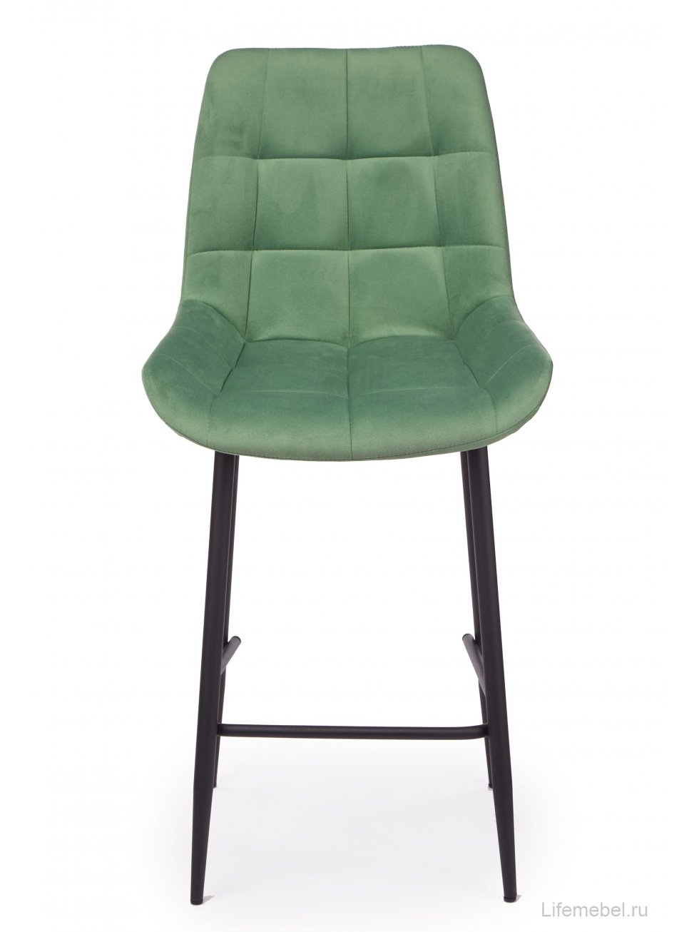 Полубарный стул Челси фисташковый (zd 651) / черный