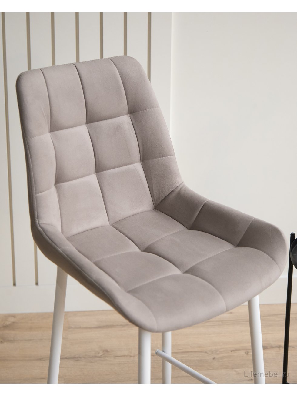 Полубарный стул Челси латте (zd 290) / белый